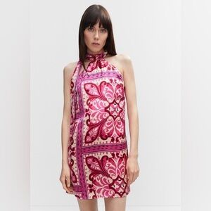 Mango Printed Halter Gown Size 8